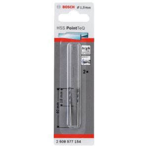 Bosch  HSS-PointTeQ DIN 338 1,5 mm 2'Li Metal Matkap Ucu