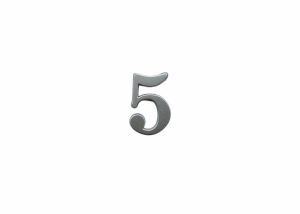 Cemax İtalik 5 Rakamı 5 cm Saten Yapışkanlı