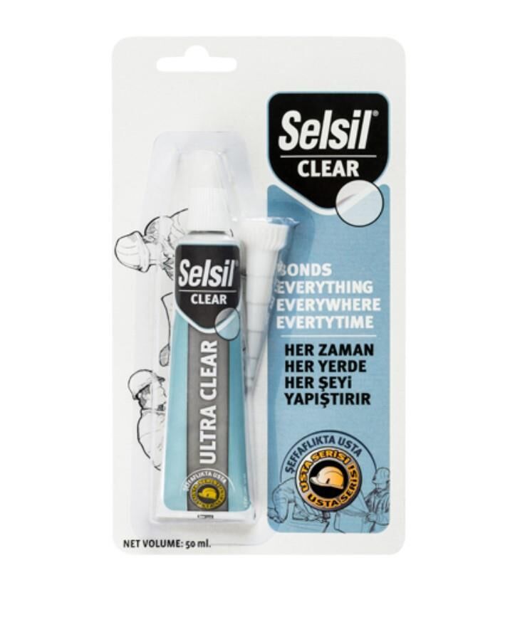 Selsil Hibrit Ultra Clear Yapıştırıcı 50 ML