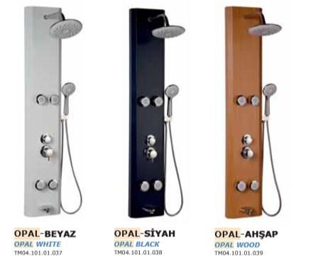 Shower Kuvars Ahşap Desen Dikey Jakuzi Duş Sistemi