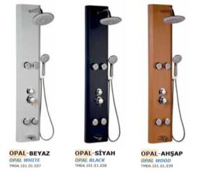 Shower Kuvars Ahşap Desen Dikey Jakuzi Duş Sistemi