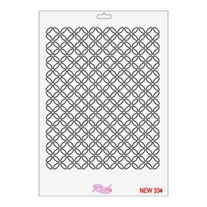 Rich New Seri N-334 Stencil 35x25 cm
