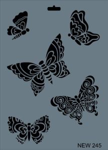 Rich New Seri N-245 Stencil 35x25 cm