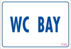 WC Uyarı Levhası 17,5x25 KOD:1783