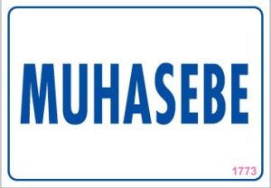 Muhasebe Uyarı Levhası 17,5x25 KOD:1773