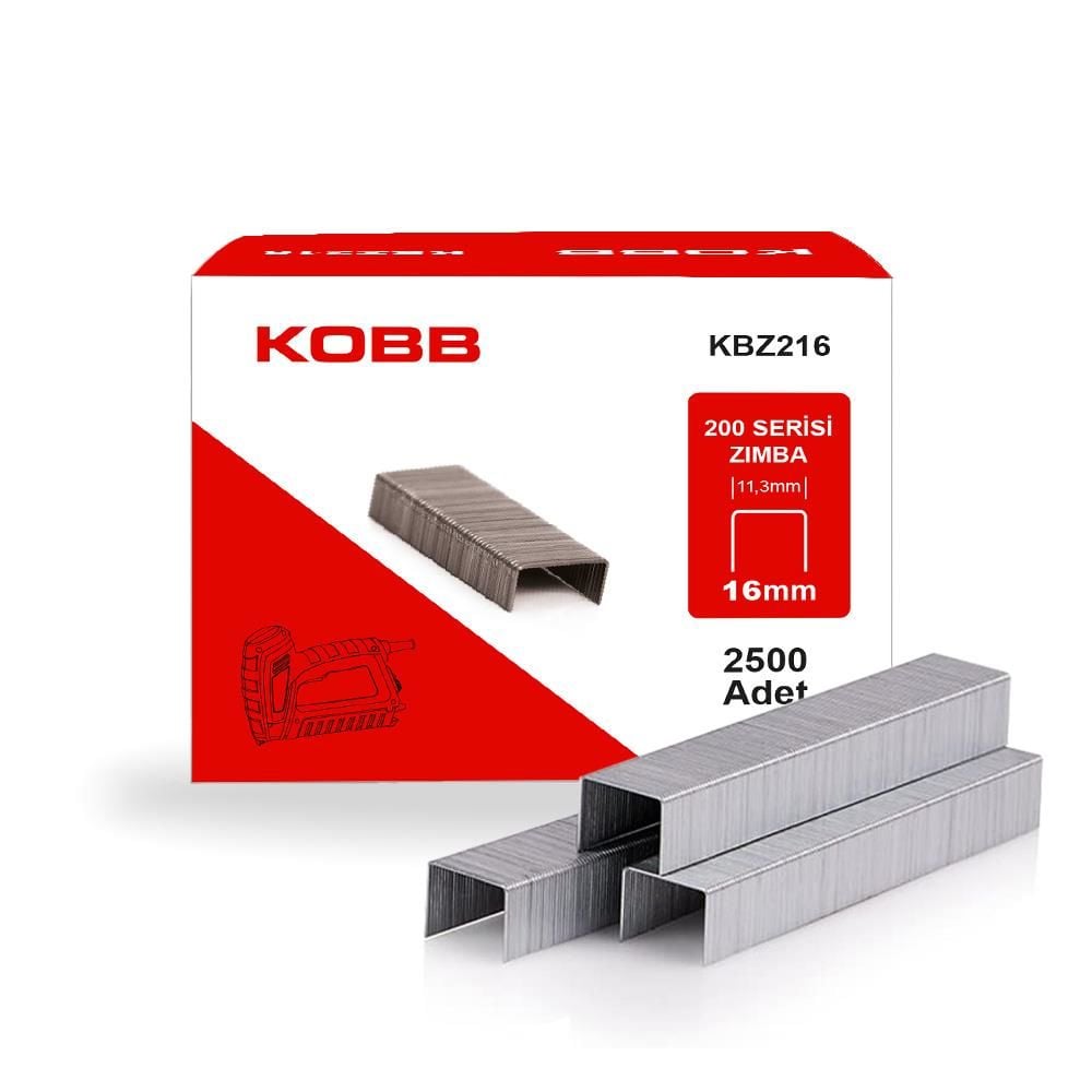 Kobb KBZ216 16 mm 2500 Adet Zımba Teli