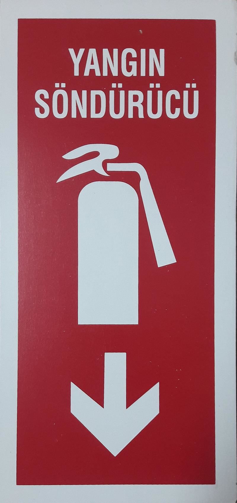 Yangın Söndürme Cihazı Uyarı Levhası 12,5x25 KOD 868