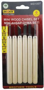 Sakata WD 1007 Ahşap Oyma Seti 6 Parça