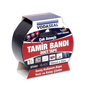 Vodaseal Duct Tape Tamir Bandı 50 mm 25 Metre Siyah