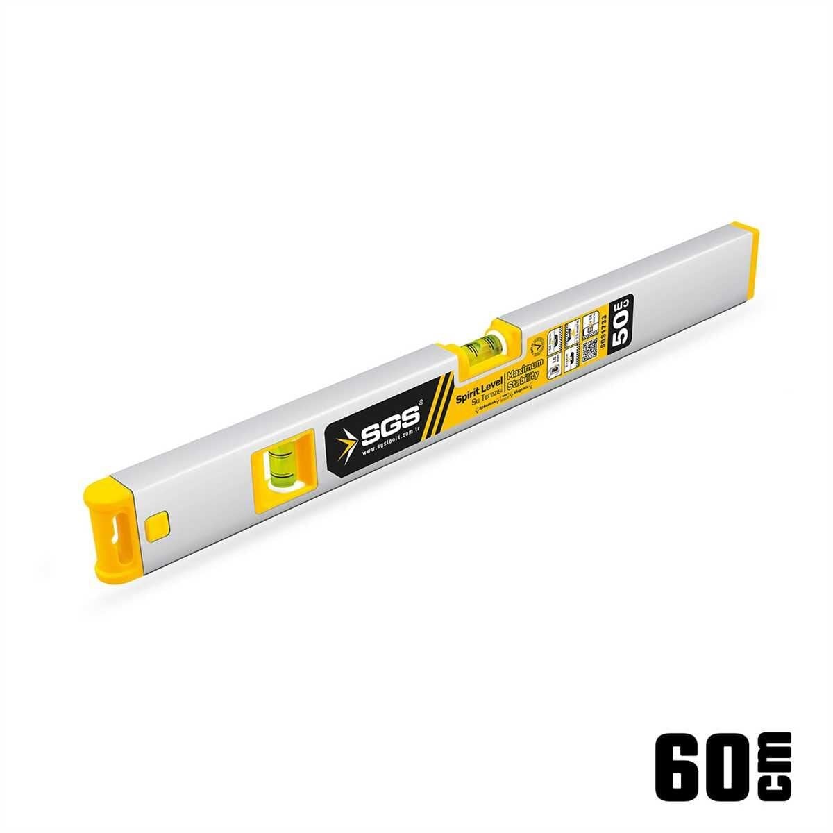 Sgs 1734 Alüminyum Mıknatıslı Su Terazisi 60 cm