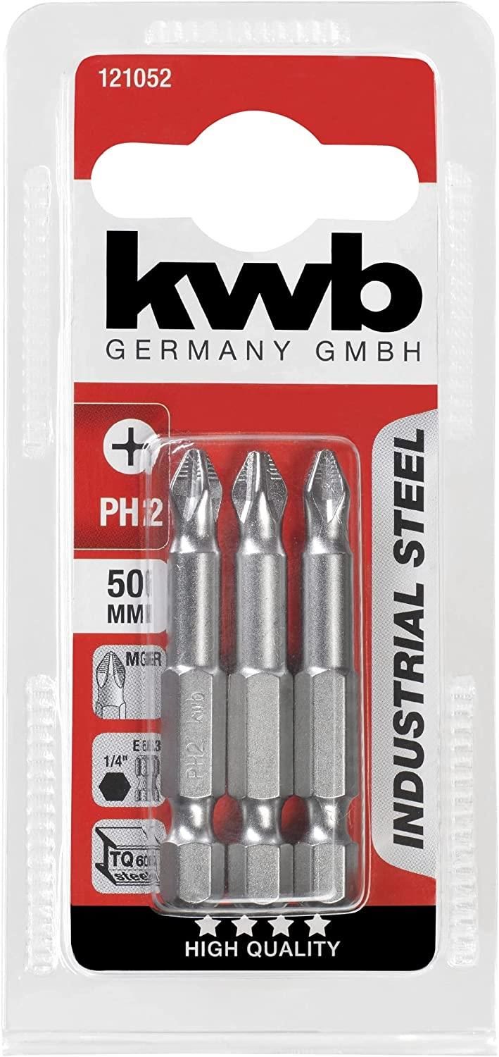 Kwb 121052 3 Parça Bits Seti PH2 50 mm