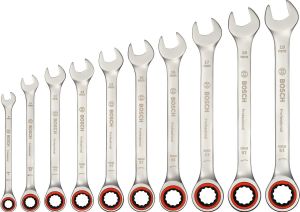 Bosch 10 Parça Kombine Anahtar Seti