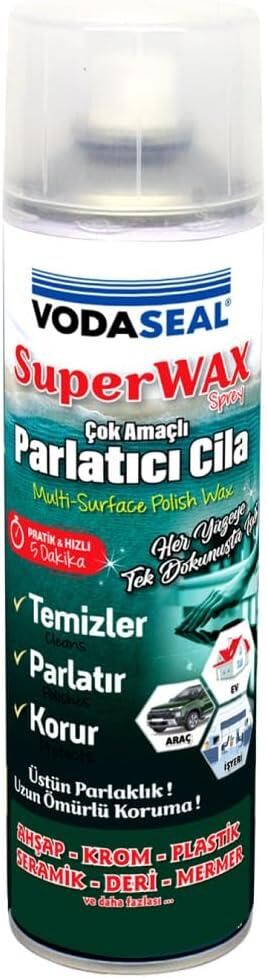 Vodaseal Süper Wax Çok Amaçlı Parlatıcı Cila 500 ml