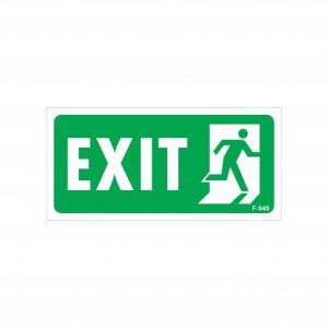 Exit Sağ Uyarı Levhası 17,5x25 KOD:949