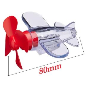 Ennalbur 26786 Led Işıklı Motosiklet Süs Uçağı Pilsiz Çalışan Kırmızı-Mavi Işık Efektli