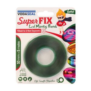 Vodaseal Süperfix Çift Taraflı Led Montaj Bandı 10 mm 5 Metre
