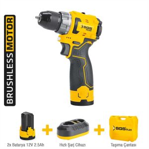 SGS 5080 Akülü Vidalama 12 Volt 2X2,5 Ah Kömürsüz