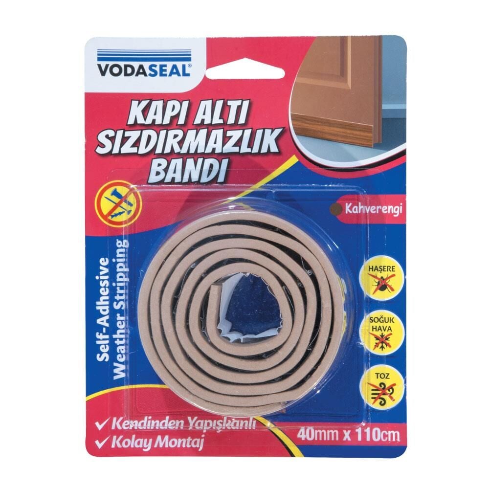 Vodaseal Kapı Altı Sızdırmazlık Bandı 40 mm 110 cm Kahverengi