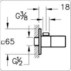 Artema A45232 Kare Ara Musluk