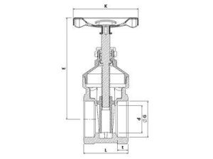 1 1/4 Şiber Vana Pirinç