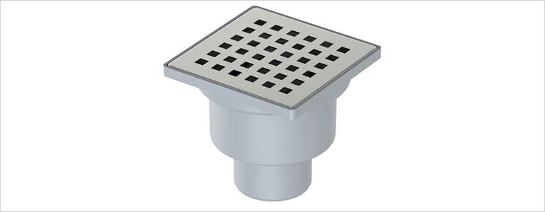 MaxiFlow 10X10 Q70 Alttan Çıkışlı Yer Sifonu
