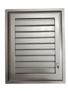 Plastik Menfez 45X45 Gümüş Banyo WC Havalandırma